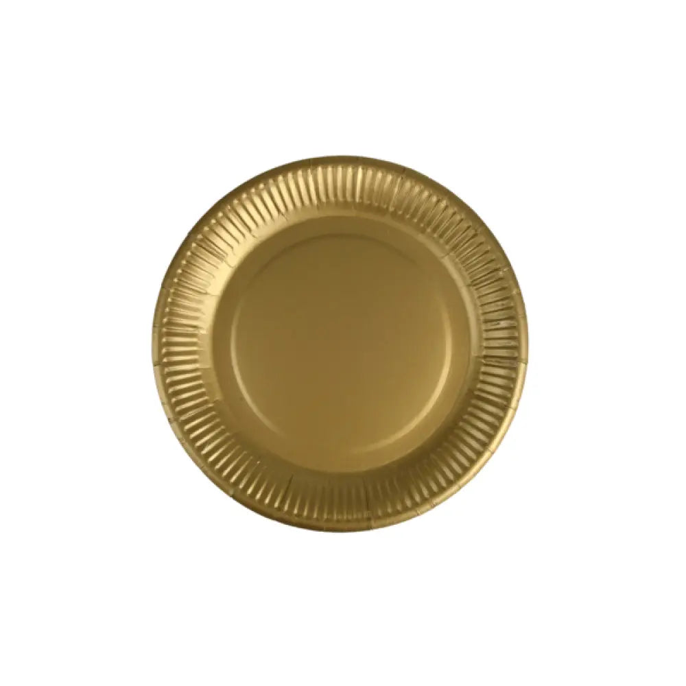 20 Assiettes en Carton ''Vitamine'' D23cm - OR