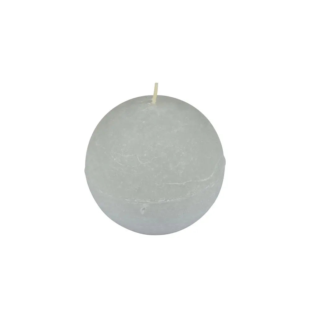 Bougie Ronde "Rustique" Gris - Ø7,5cm