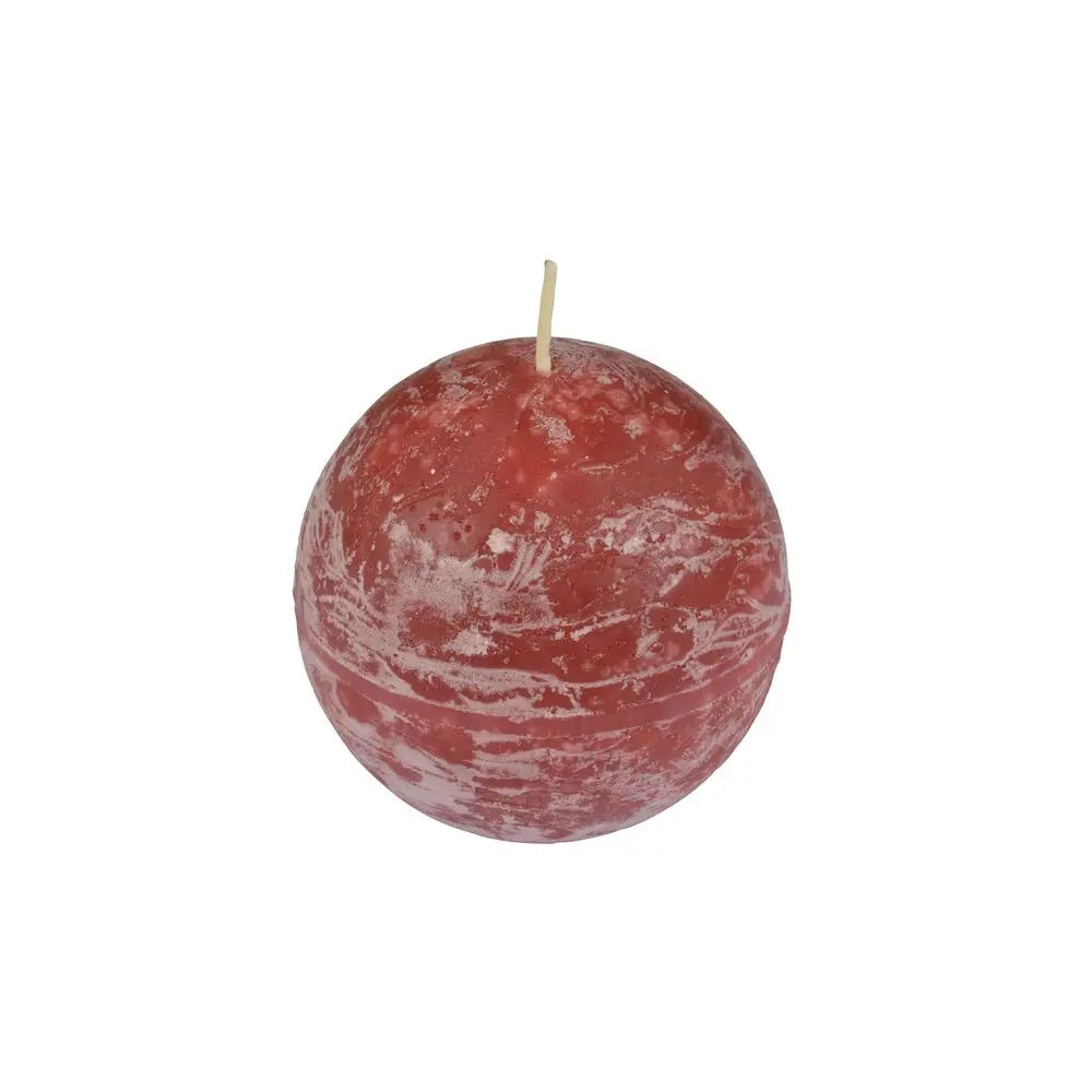 Bougie Ronde "Rustique" Rose - Ø7,5cm