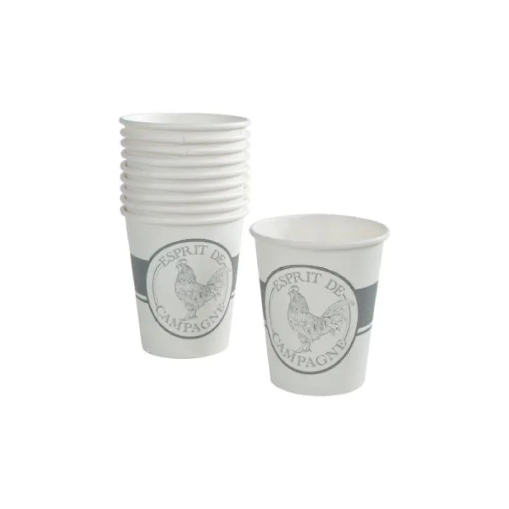 10 Gobelets en Carton 23cl - Esprit de Campagne