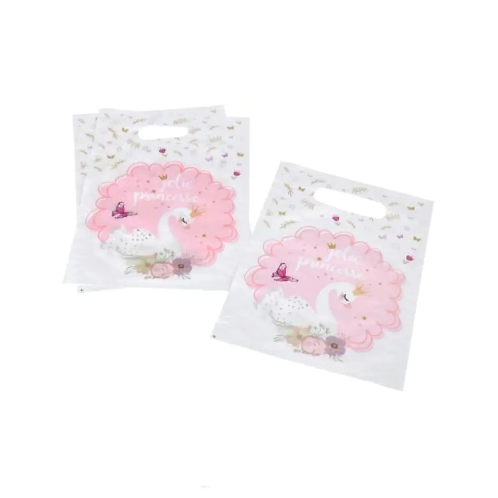 6 Sacs à Bonbons en Papier - H23cm - Cygne