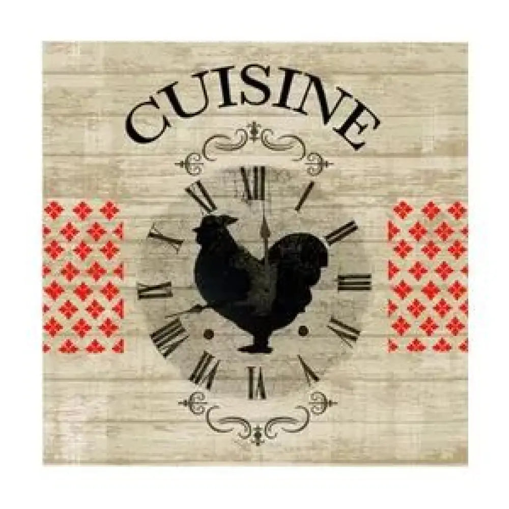 20 Serviettes en Papier 33x33cm - ''Cuisine Coq''