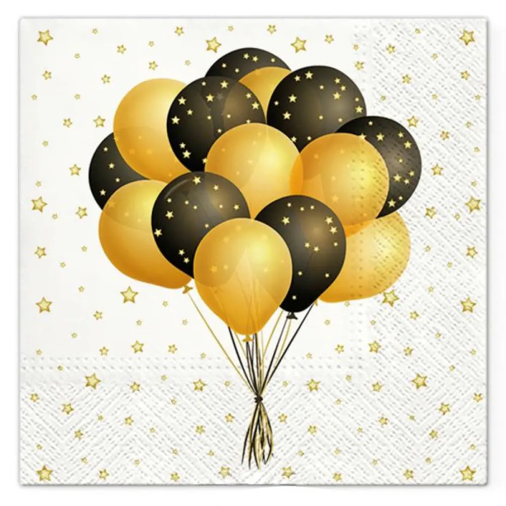 20 Serviettes en Papier 33x33cm - BALLONS FESTIFS