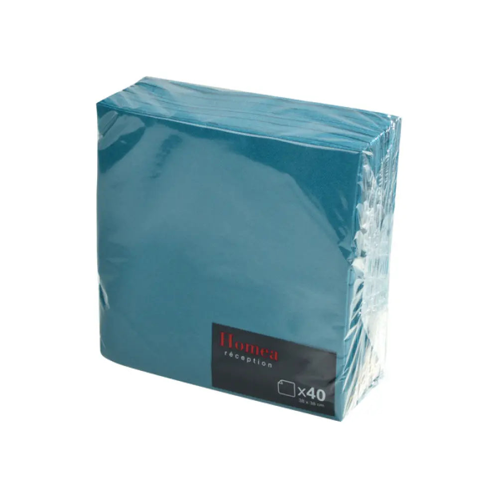 40 Serviettes en Papier 2 plis - 38x38cm / Emeraude