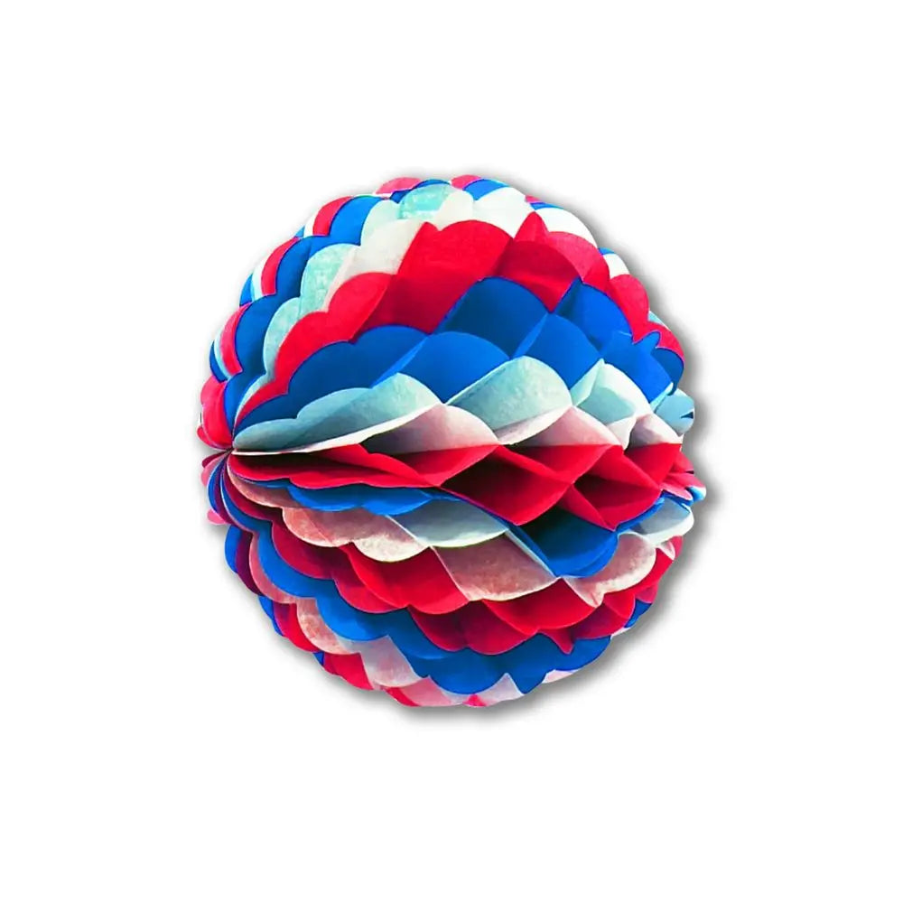 Boule en Papier Alvéolé Tricolore France - Ø25cm