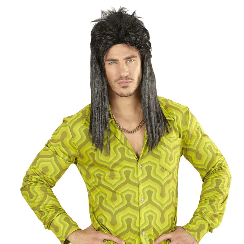 Perruque Vokuhila Noire