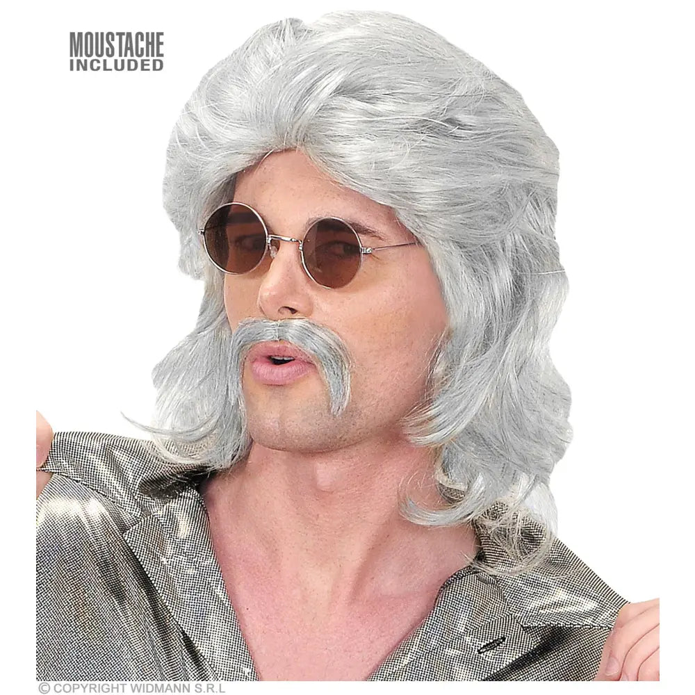 "PERRUQUE ET MOUSTACHE HOMME DES ANNEE