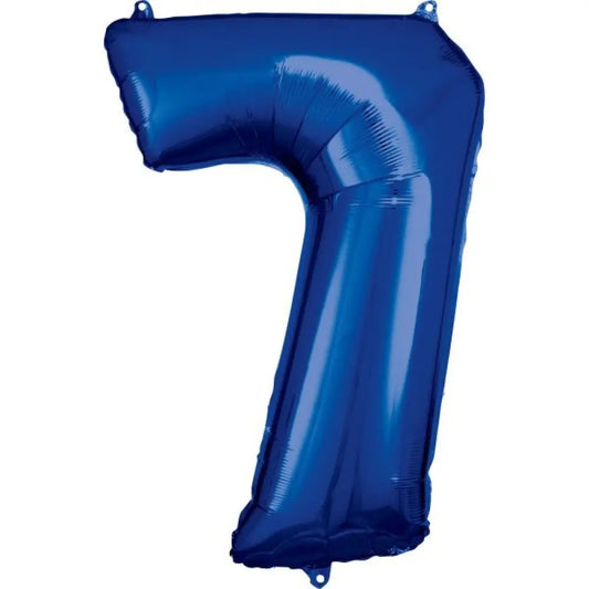 Ballon Métallisé Bleu 86cm - 7