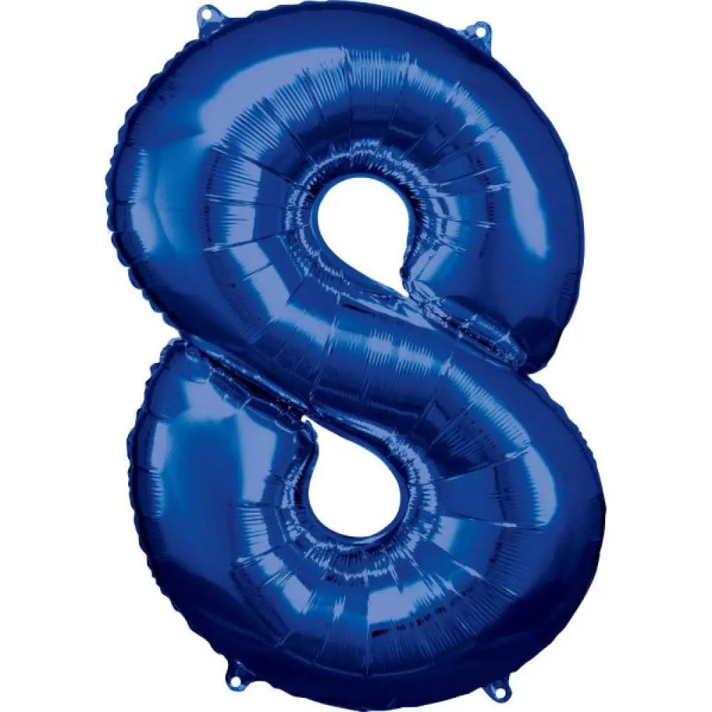 Ballon Métallisé Bleu 86cm - 8