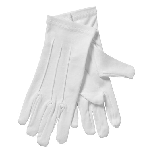 Gants en coton (Luxe) Blanc L