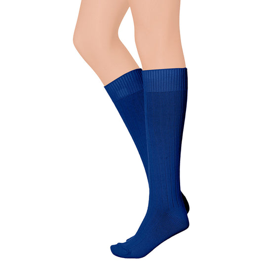 Chaussettes hautes épaisses Bleu cobalt 41/47