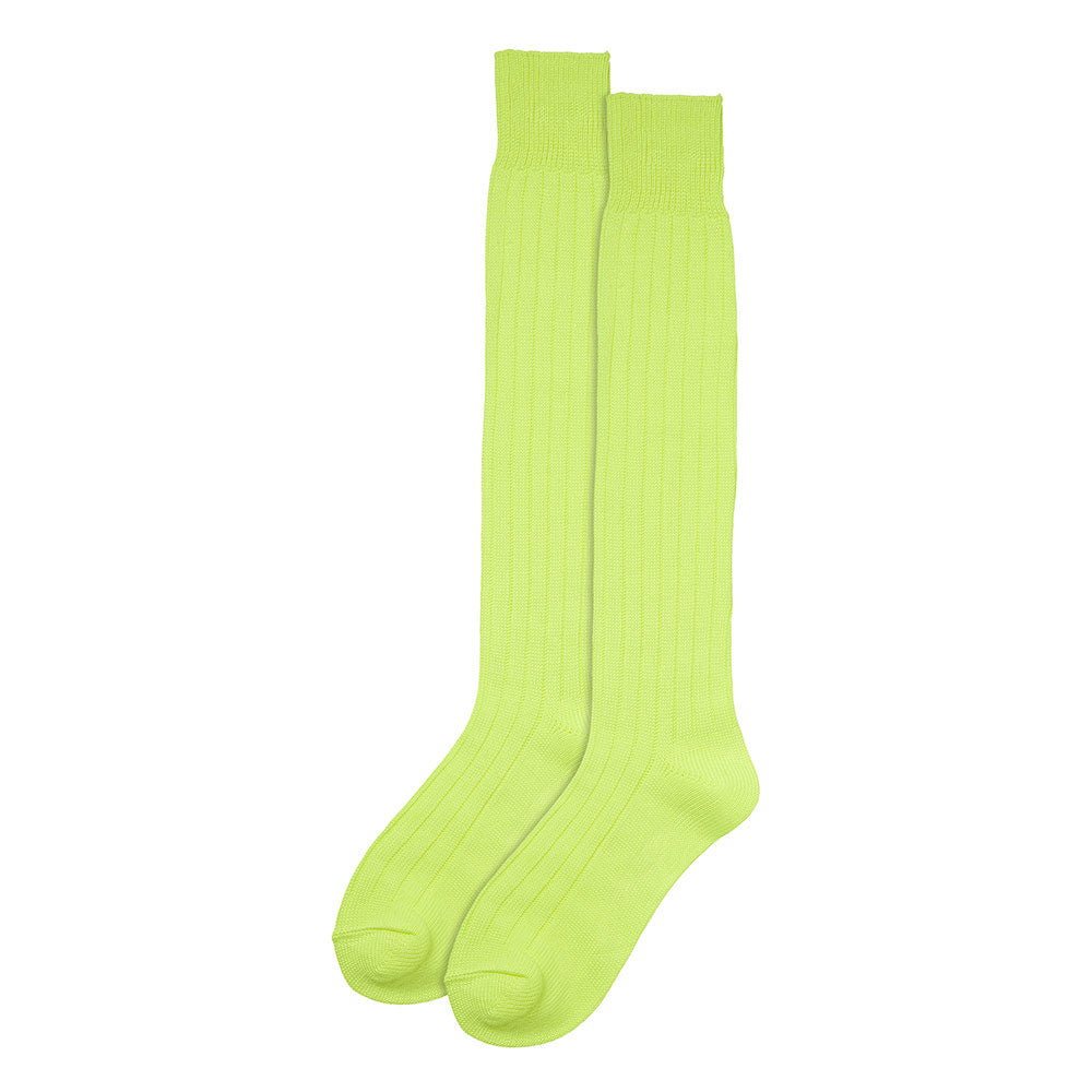 Chaussettes hautes épaisses Jaune fluo 41/47