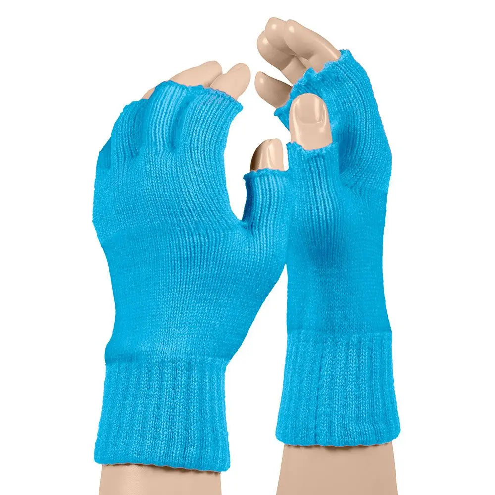 Mitaines laine Bleu turquoise OS