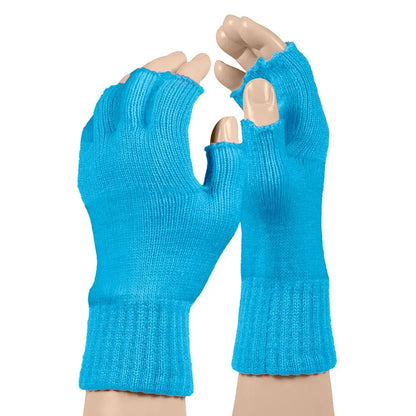 Mitaines laine Bleu turquoise OS