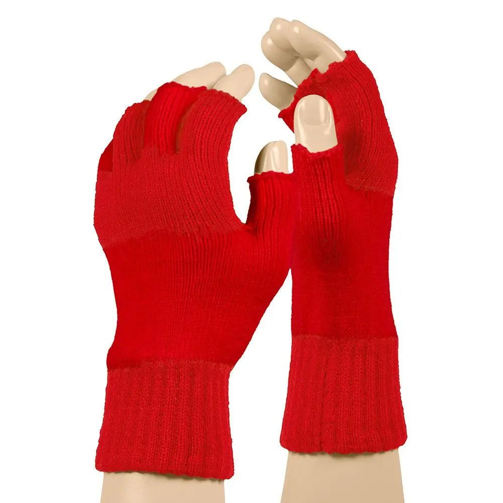 Mitaines laine Rouge OS