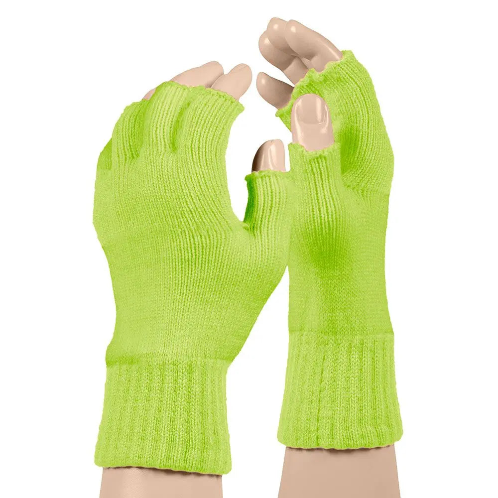 Mitaines laine Jaune fluo OS