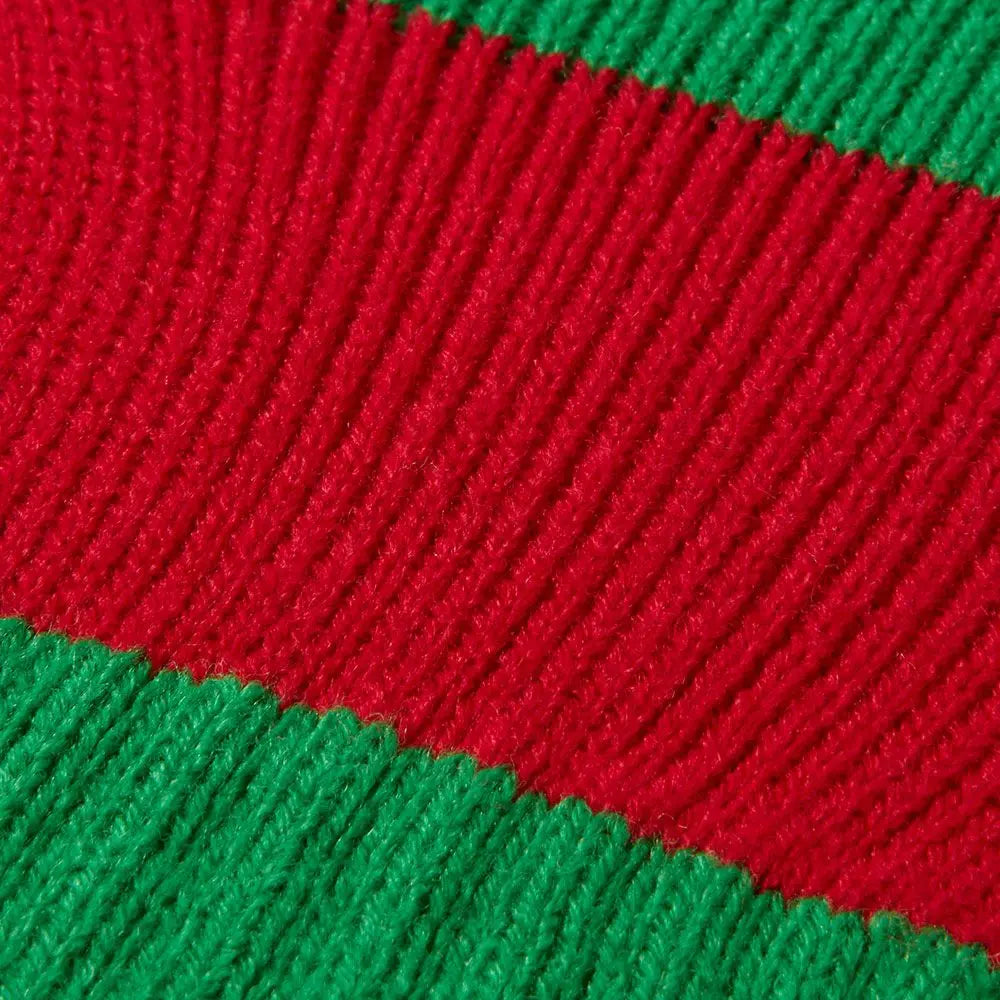 Mitaines laine Vert/Rouge OS