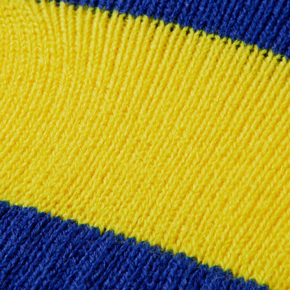 Mitaines laine Bleu cobalt/Jaune OS