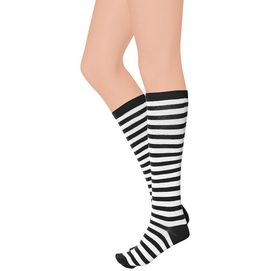 Chaussettes hautes légères Noir/Blanc 41/46