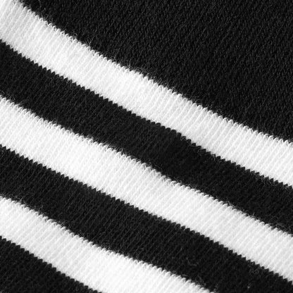 Chaussettes hautes légères Noir/Blanc 41/46