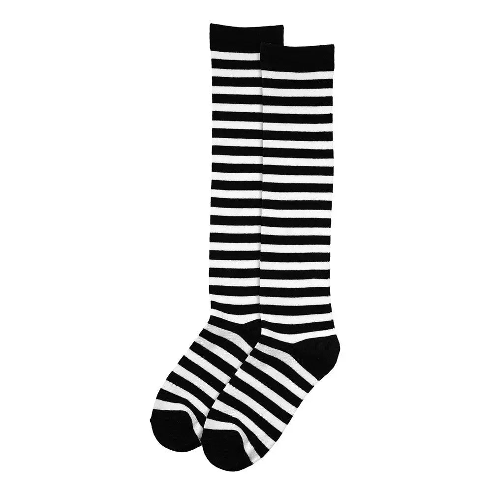 Chaussettes hautes légères Noir/Blanc 41/46