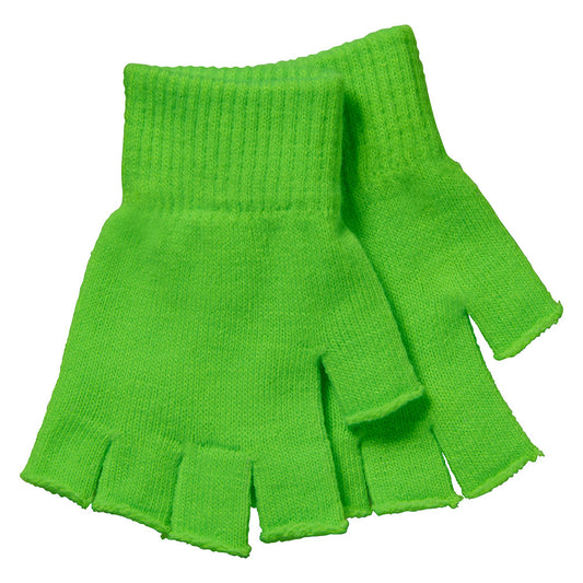 Mitaines laine enfant Vert fluo OS