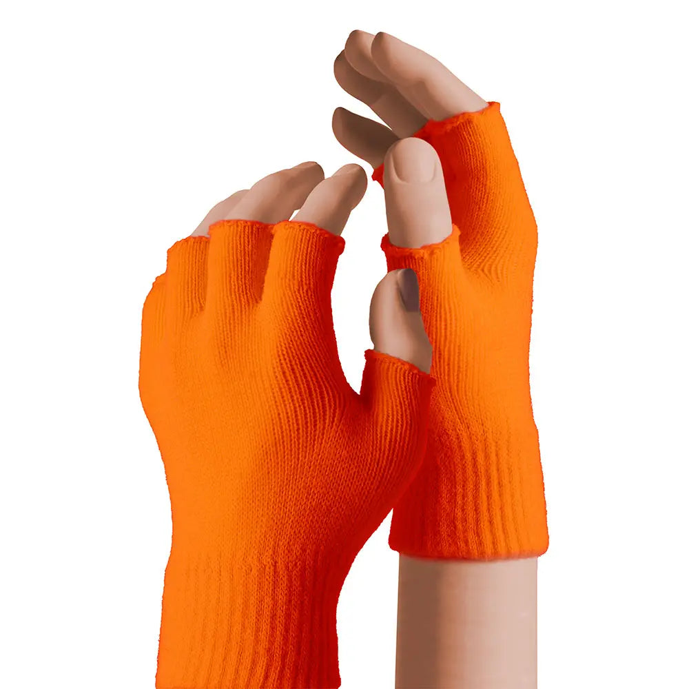 Mitaines laine enfant Orange fluo OS