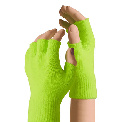 Mitaines laine enfant Jaune fluo OS