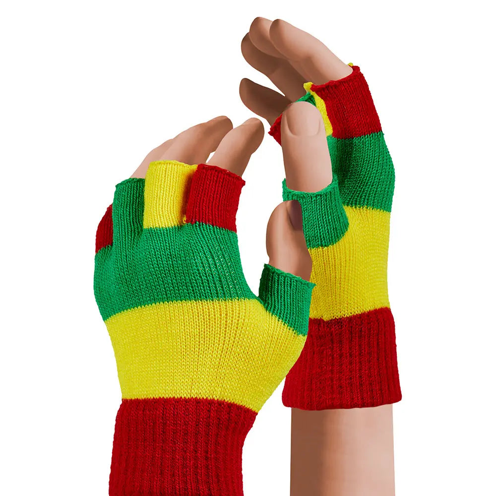 Mitaines laine enfant Rouge/Jaune/Vert OS