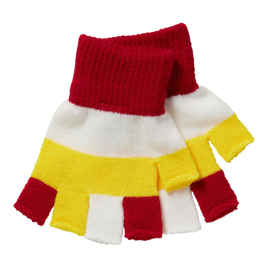 Mitaines laine enfant Rouge/Blanc/Jaune OS