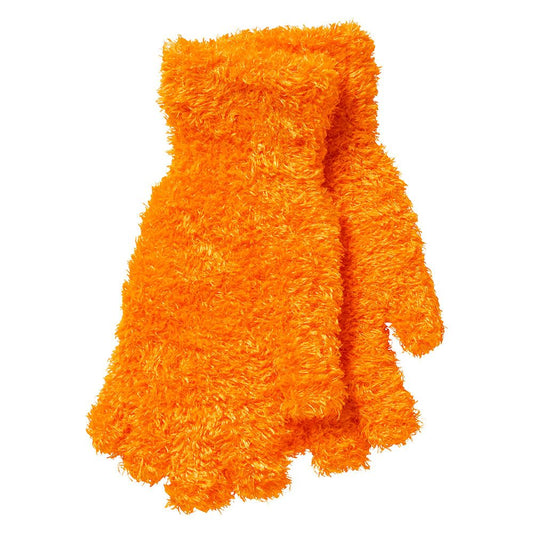 Mitaines peluche Orange fluo OS