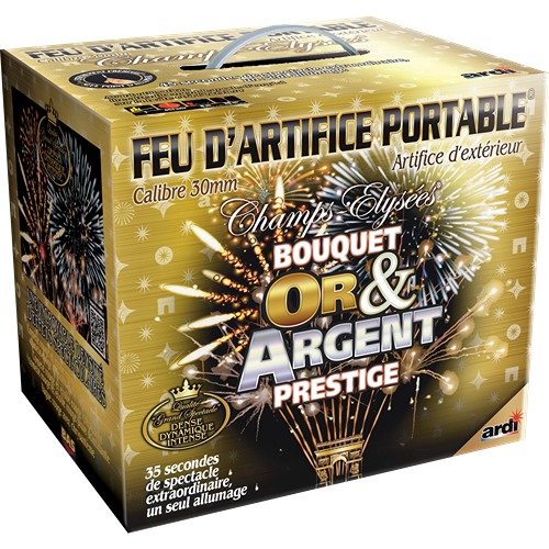 PORTABLE BOUQUET OR ET ARGENT PRESTIGE