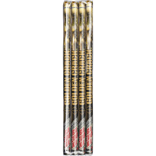 BAZOOKA® GOLDEN CRACK -  Calibre 20 mm - 7 comètes crépitantes or
