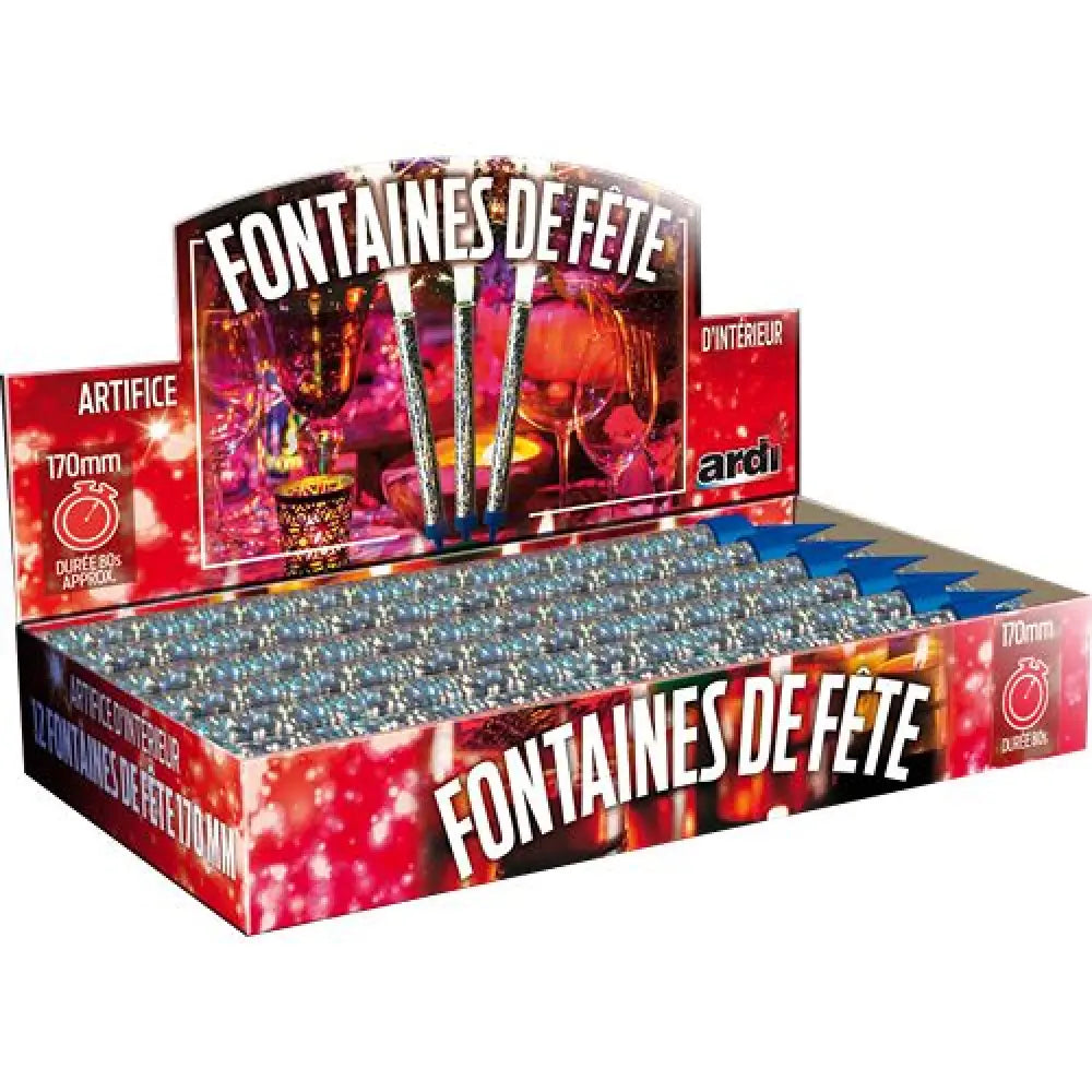 Boite de 12 Fontaines 170mm - 80 Secondes