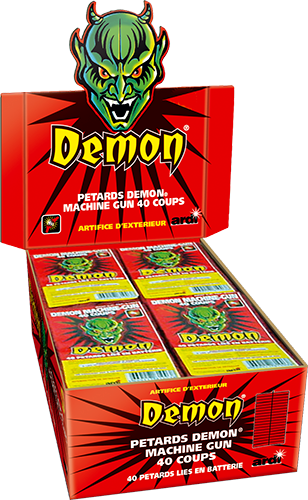 DEMON MACHINE GUN 40 COUPS EN PRESENTOIR