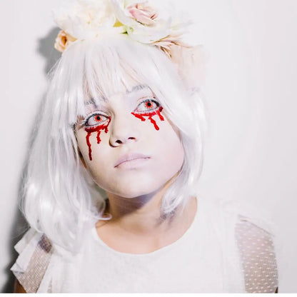 Lentilles Bloody Mary (Sanglante Marie) - Rouge et blanc - 1 jour