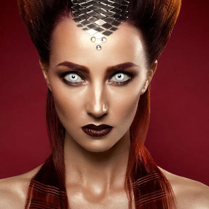 Lentilles Zombie Alarm (Alerte Zombie) - Blanc et noir - 1 jour