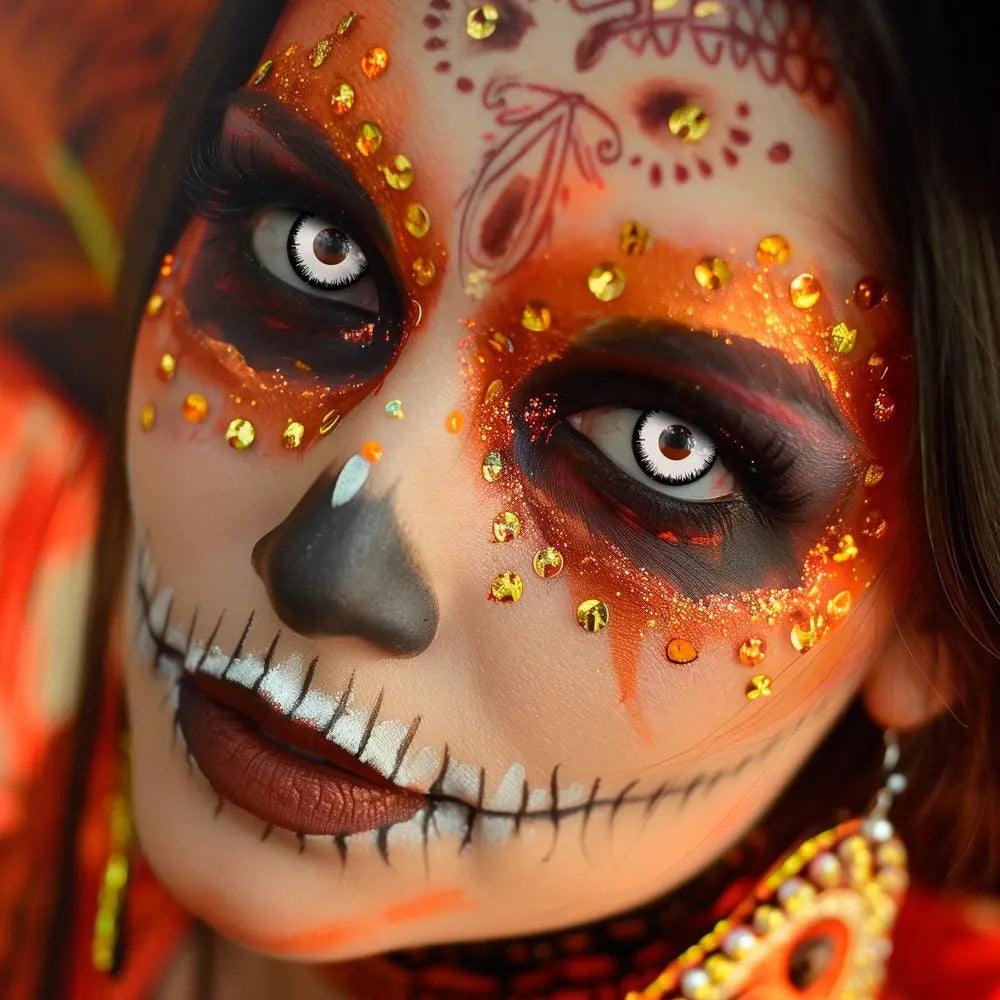 Lentilles Lunar (Lunaire) - Blanc et noir - 1 jour