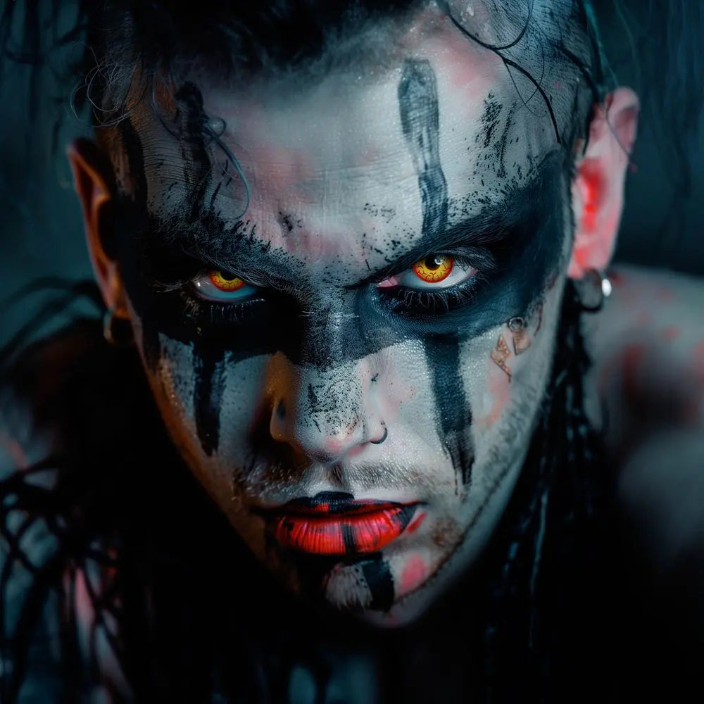 Lentilles Hellfire (Feu de l’Enfer) - Rouge et jaune - 1 jour