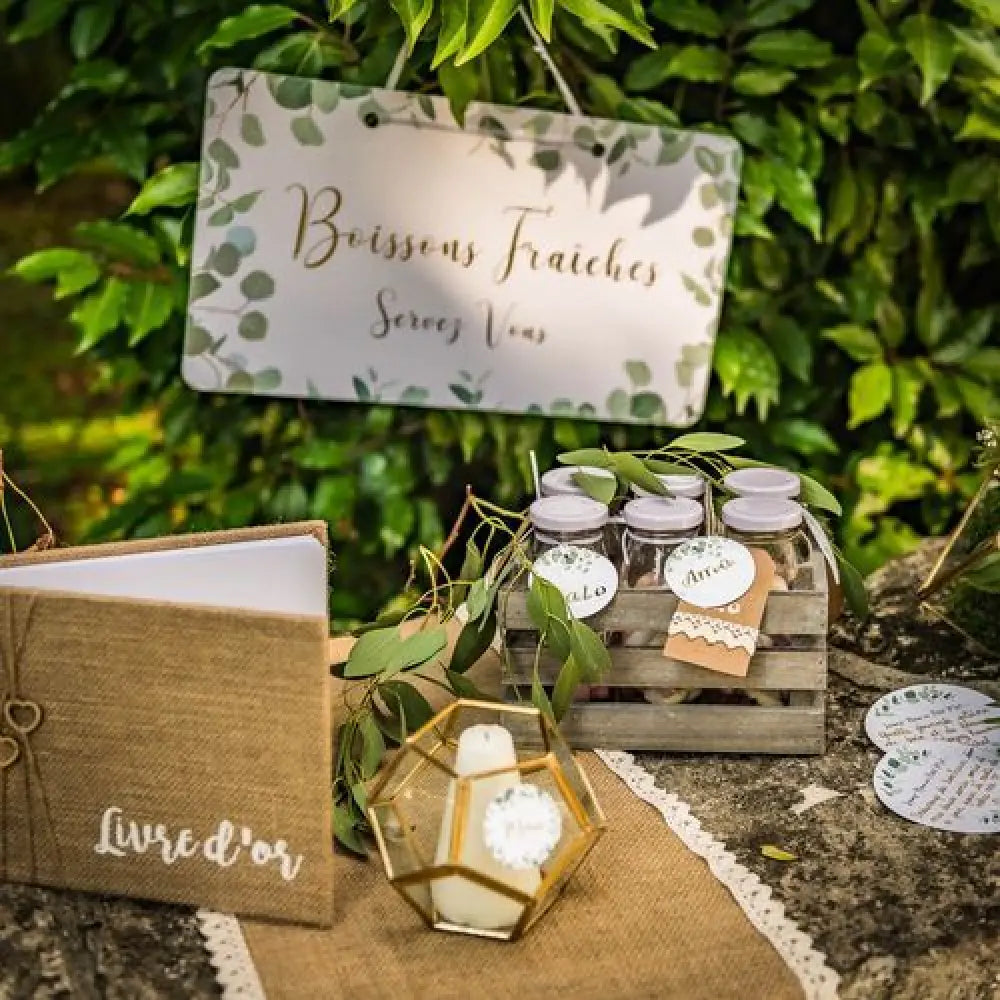 CHEMIN DE TABLE JUTE ET DENTELLE 36CM X 5M