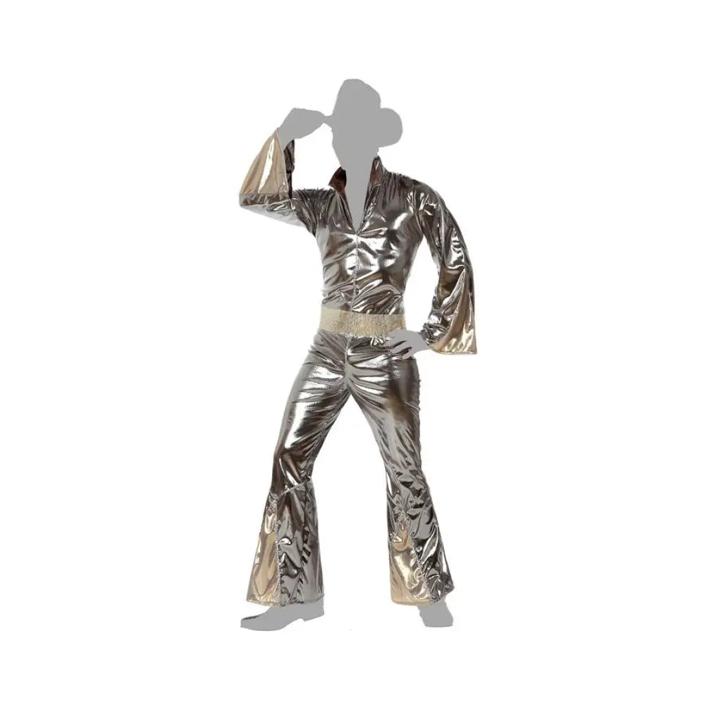 Costume Homme Disco Argenté - XL