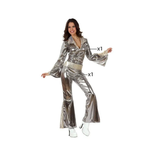 Costume Femme Disco Argenté Métal - XS/S