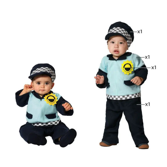 Costume Policier - 0-6 mois