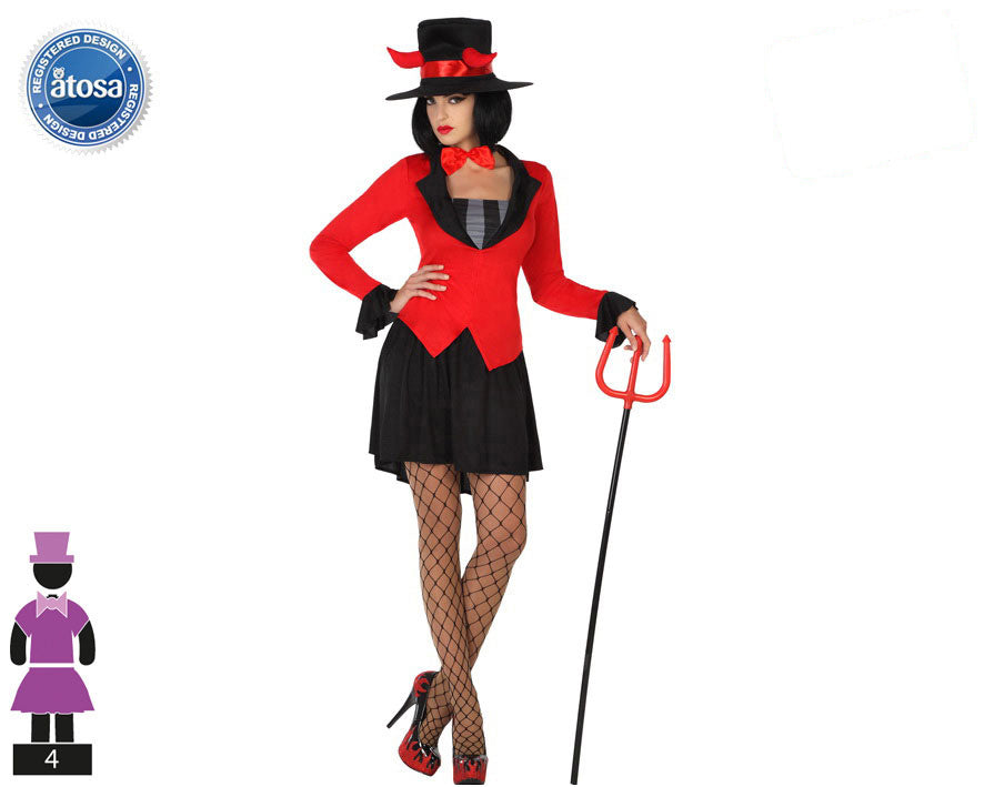 costume devil haut de forme XL