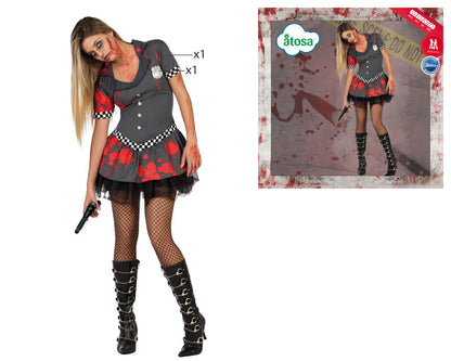 costume policière zombie M/L