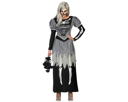 costume squelette robe XL