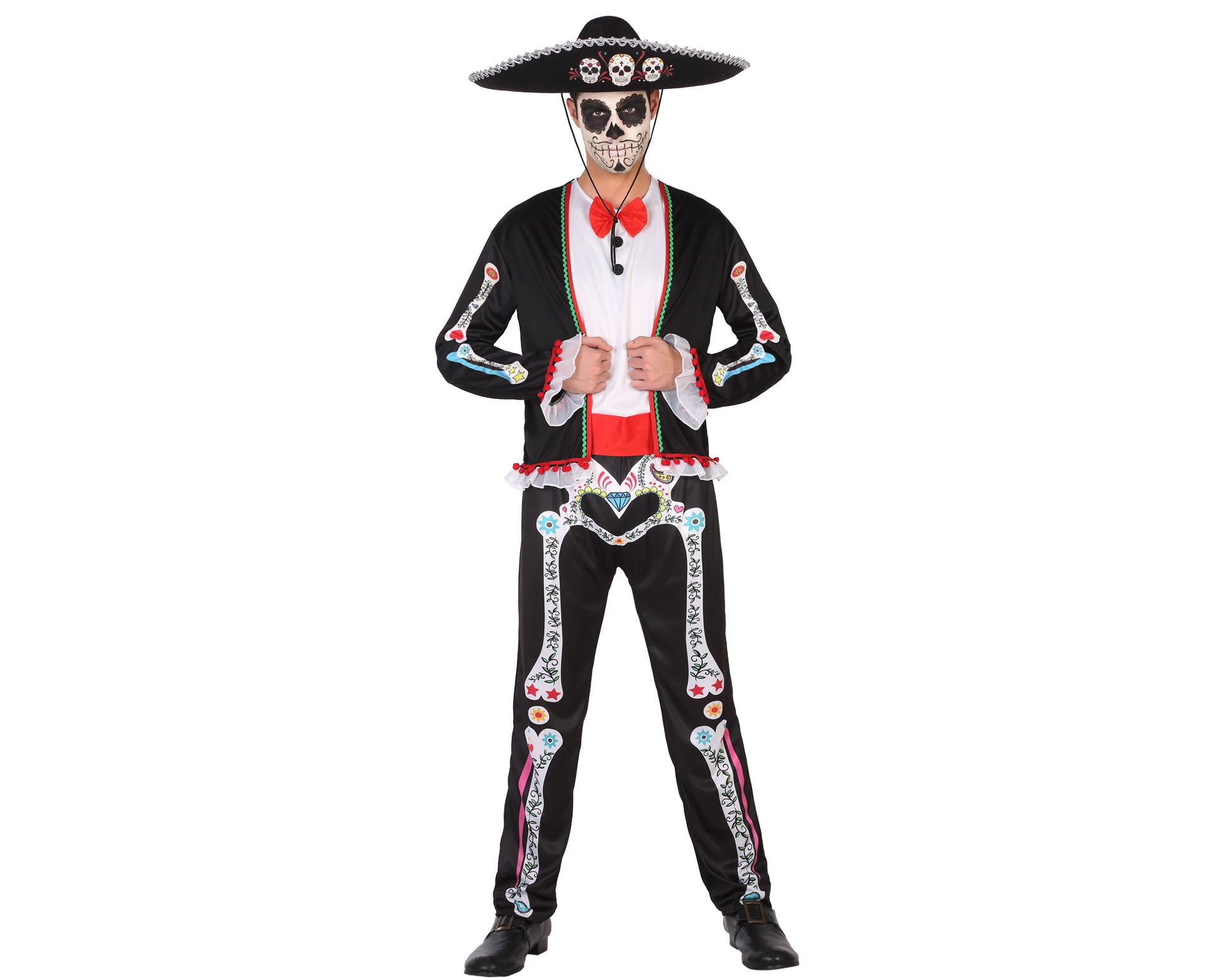 costume squelette méxicain M/L