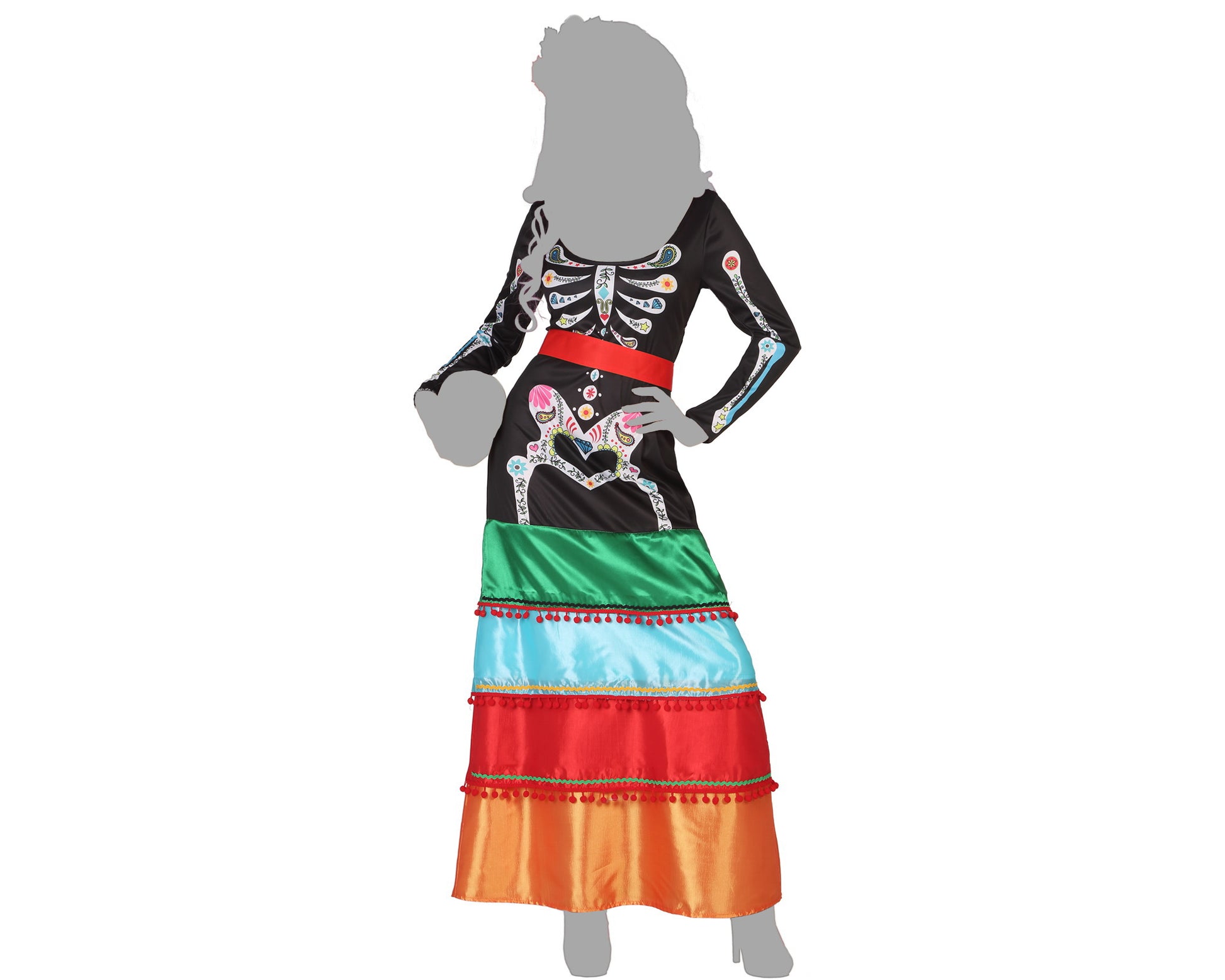 costume squelette mexique XS/S