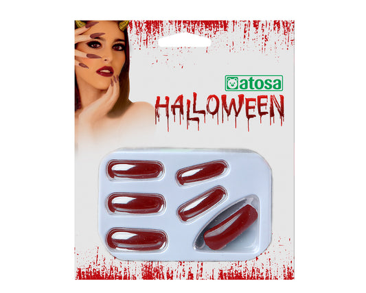 FAUX ONGLES HALLOWEEN ROUGES