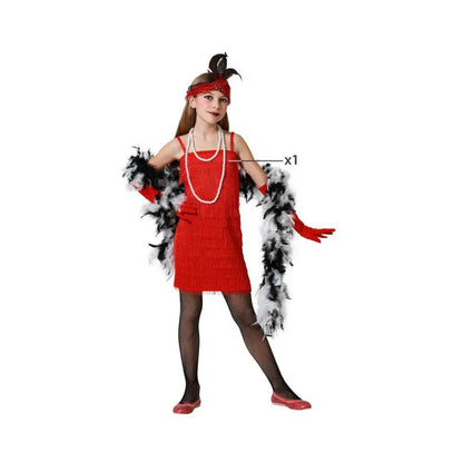 Costume Charleston Rouge - 3-4 ans